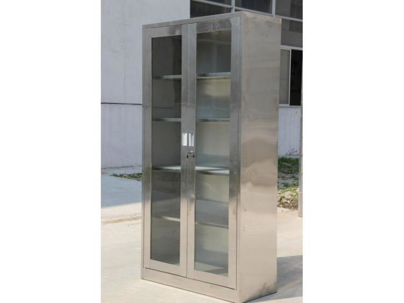 昆明不銹鋼通體玻璃文件柜