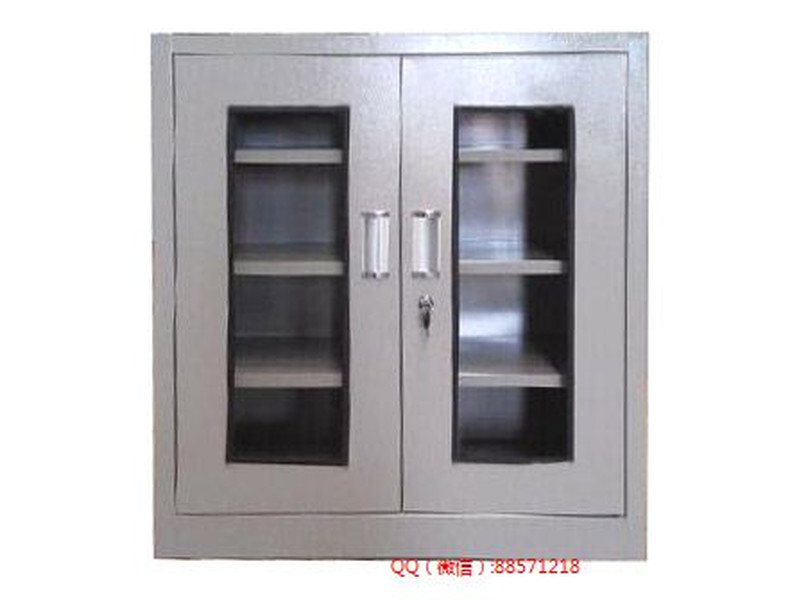 雙開(kāi)玻門(mén)置物柜