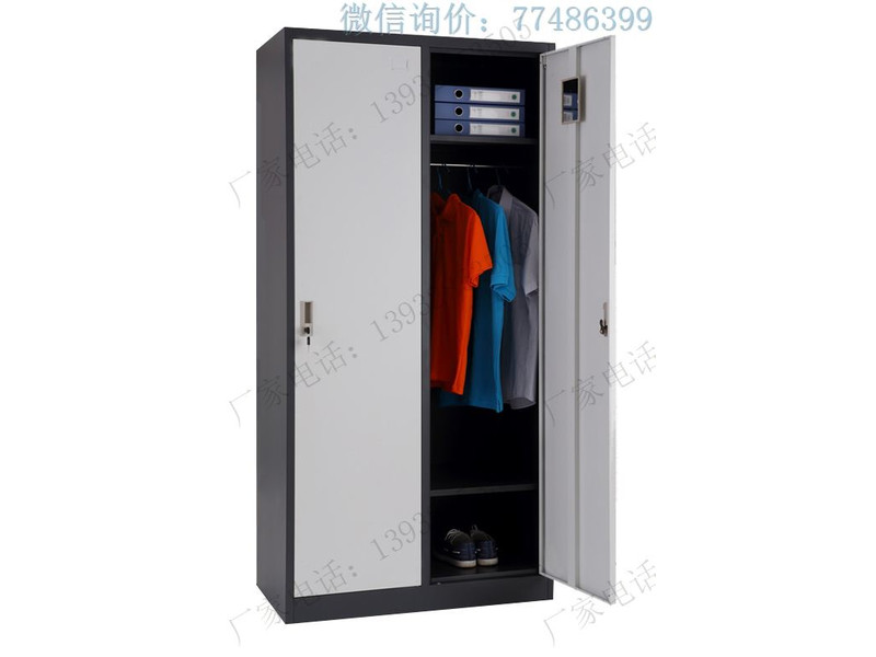 咸陽黑白套色兩門更衣柜