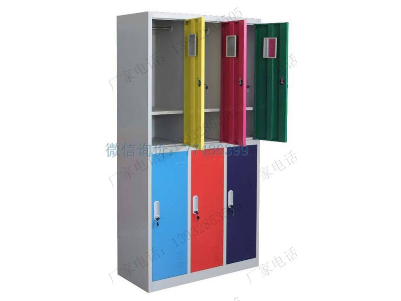 麗江彩色6門鐵皮柜