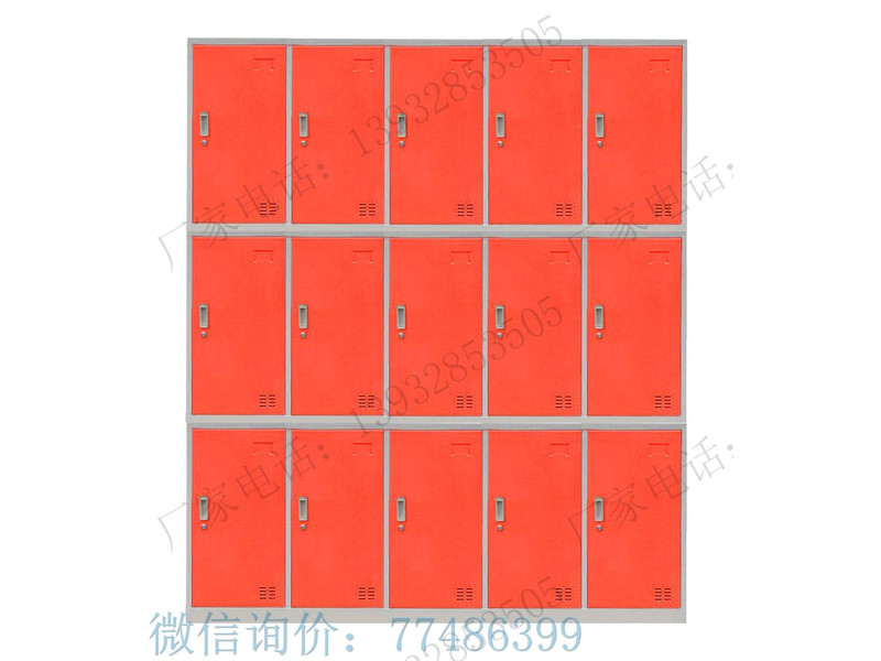 四平彩色五門組合更衣柜