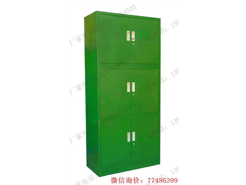 綠色三節(jié)六門(mén)鐵柜